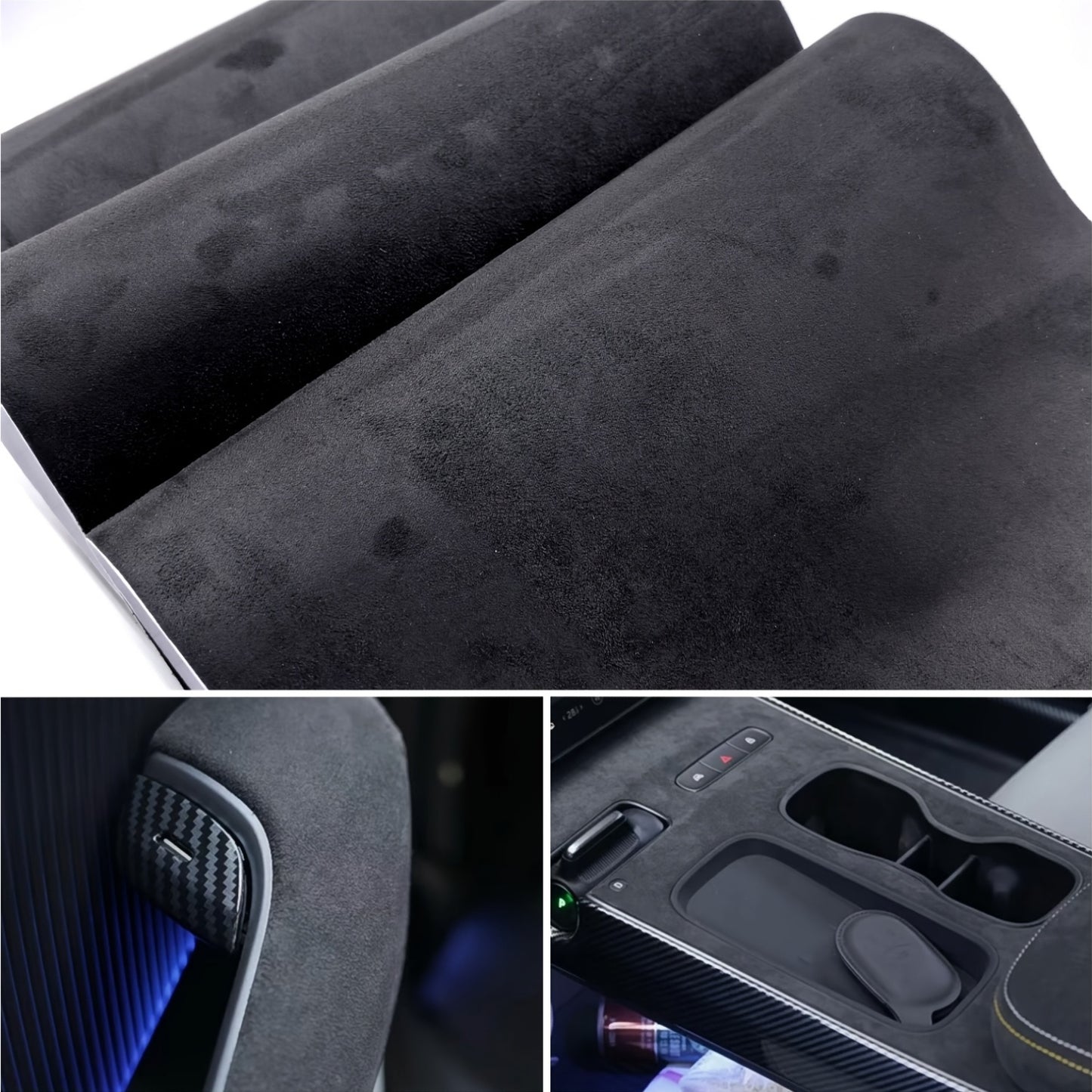 Alcantara Folie - Schwarz