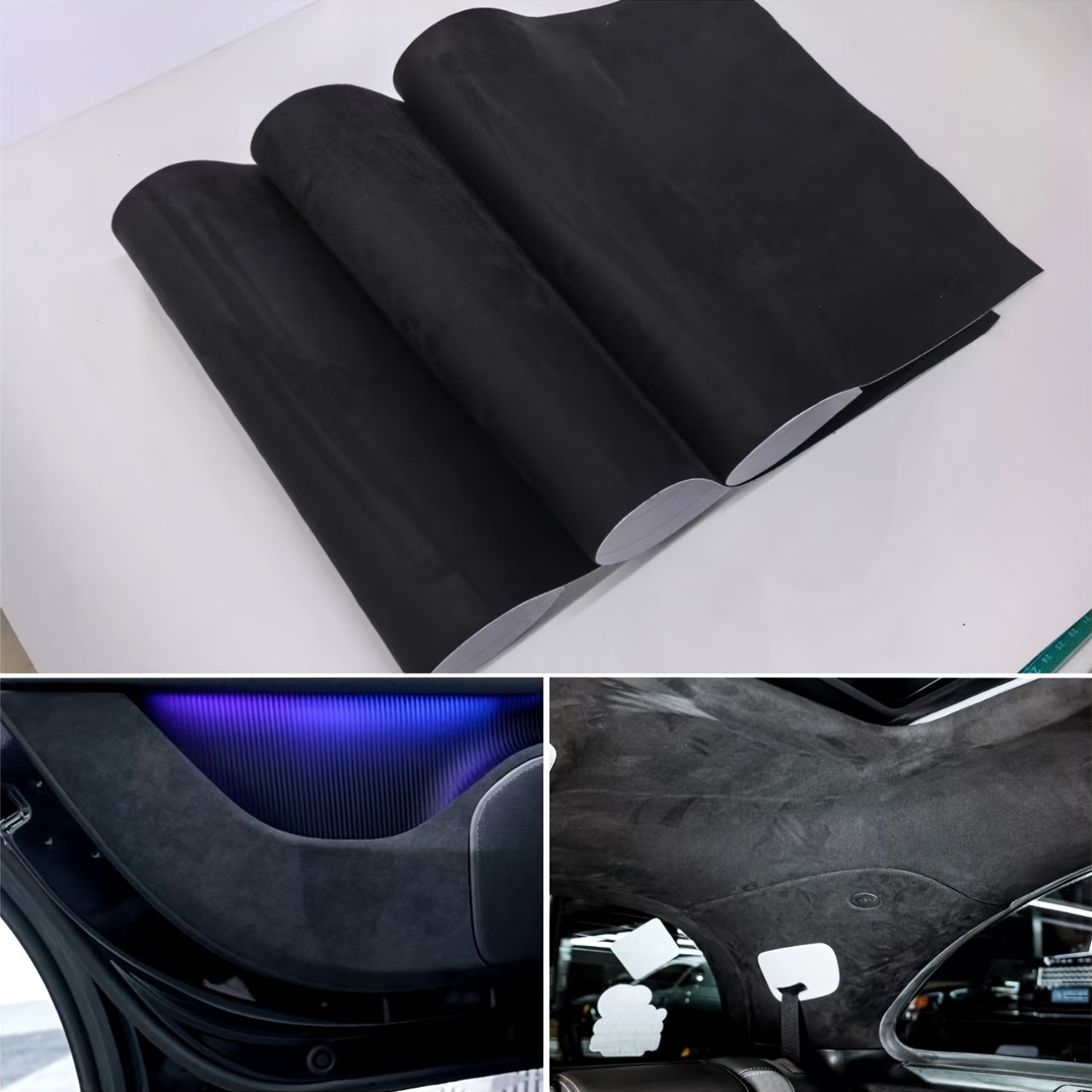 Alcantara Folie - Schwarz